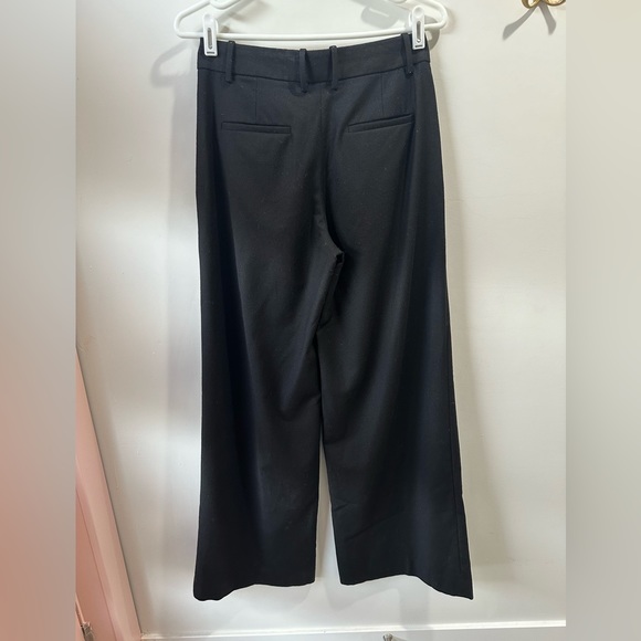 0 J.Crew super wide leg mid rise wool-blend black trouser - Picture 3 of 5